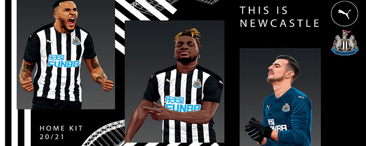 camisetas Newcastle United replicas 2020-2021